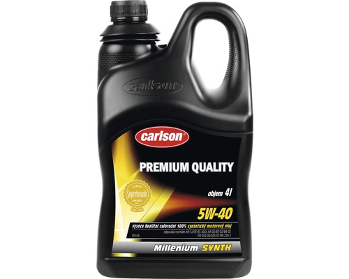 Motorový olej Carlson Millenium Synth SAE 5W-40 - 4 l Motorový olej Carlson Premium Quality 5W-40 v štvorlitrovej fľaši