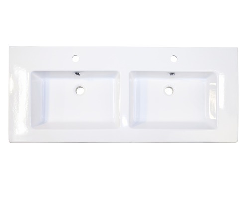 Dvojité umývadlo z keramiky s dvoma umývadlami