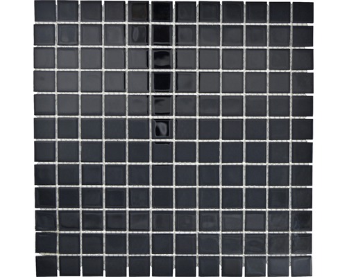 Sklenená mozaika CM4SE50 Crystal uni čierna 30x30 cm