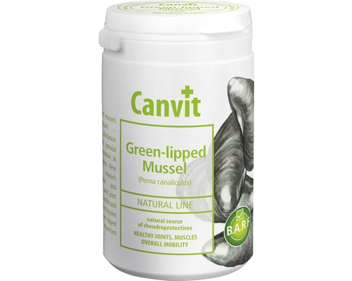 Doplnok stravy pre psov a mačky Canvit Green-Lipped Mussel 180 g