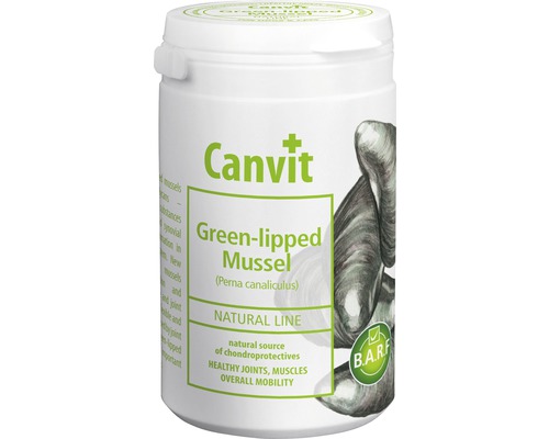 Doplnok stravy pre psov a mačky Canvit Green-Lipped Mussel 180 g Canvit doplnok stravy so slávkou zelenoústa pre psy a mačky