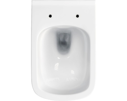 Keramická závesná toaleta s hlbokým splachovaním bez okraja