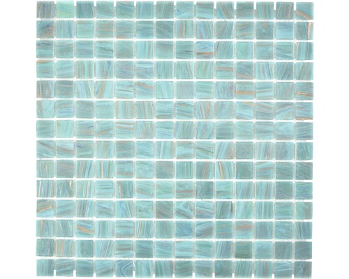 Sklenená mozaika GMGS454749 tyrkysová 30,5x30,5 cm