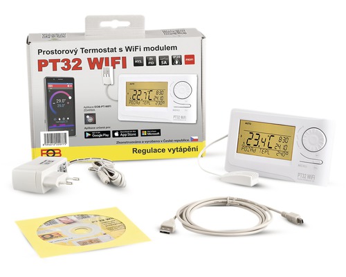 Termostat Elektrobock PT32 digitálny s WiFi modulom Termostat Elektrobock PT32 digitálny s WiFi modulom