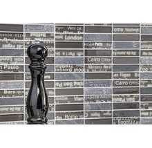 Sklenená mozaika s kameňom CITY 49