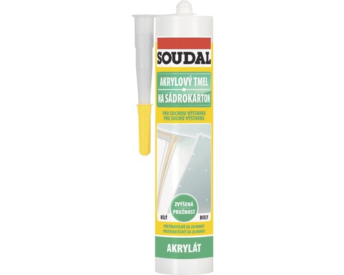 Akrylový tmel Soudal na sadrokartón