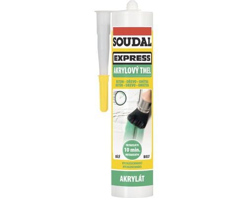 Kartuša akrylového tmelu Soudal Express s nadstavcom
