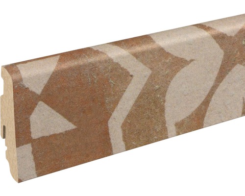 Soklová lišta Skandor dlažba Terracotta FU60L 19x58x2400 mm Podlahová lišta so vzorom