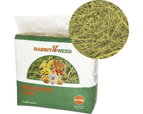 Seno pre hlodavce Rabbit Weed lúčne 0,6 kg