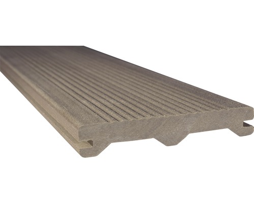 Terasová doska WPC TERAFEST Groove 23 x 137 x 3000 mm svetlohnedá Terasa z plastu s vrúbkovaným povrchom