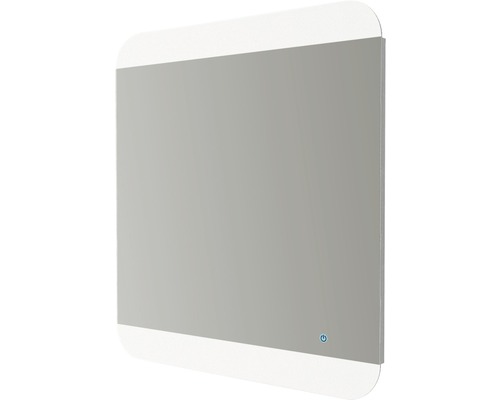 LED zrkadlo do kúpeľne s osvetlením 65 x 70 cm s dotykovým senzorom Obdĺžnikové zrkadlo s LED osvetlením do kúpeľne