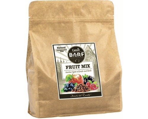 Doplnok stravy pre psov a mačky Canvit Barf Fruit Mix 800 g Zmes ovocia Canvit Barf v papierovom obale