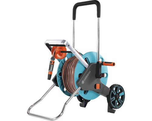 Navijak na hadicu Gardena s hadicou a kolieskami