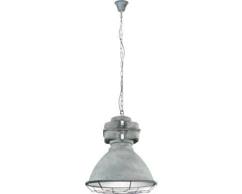 Závesná lampa s reťazou a tienidlom s ochrannou klietkou