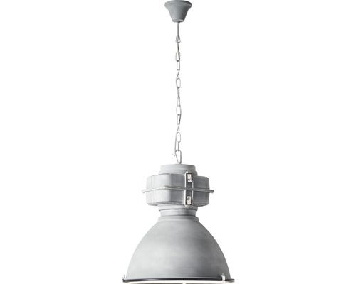 Sivá závesná lampa s reťazovým zavesením pre vnútorné použitie