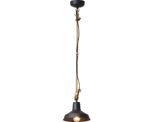 Závesná lampa so závesom z lana