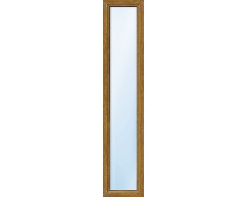 Plastové okno fixné zasklenie ESG ARON Basic biele/zlatý dub 600x1950 mm (neotvárateľné)