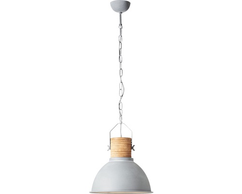 Závesná lampa s reťazou a dreveným detailom