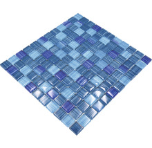 Sklenená mozaika XCM 8285 30,5x32,5 cm modrá/biela-thumb-2