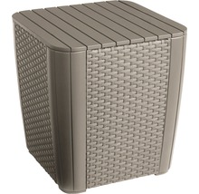 Záhradný stôl s ratanovým vzorom