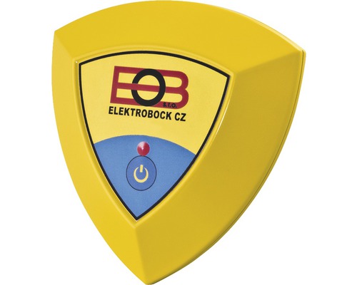 Elektrobock CZ Logo na žltom puzdre