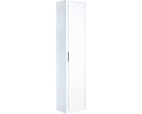 Úzka vysoká skrinka s jednými dverami do kúpeľne
