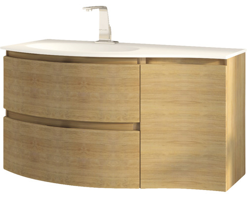 Umývadlo so skrinkou, dve zásuvky a jedna dvierka