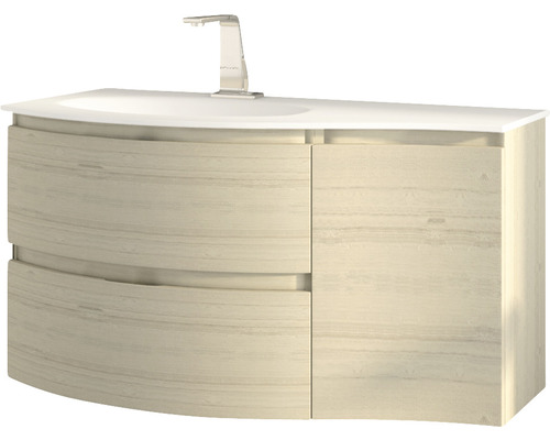 Skrinka pod umývadlo s dvomi zásuvkami a jednými dverami