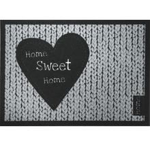 Vnútorná rohožka Home Sweet Home sivá 50 x 70 cm-thumb-1
