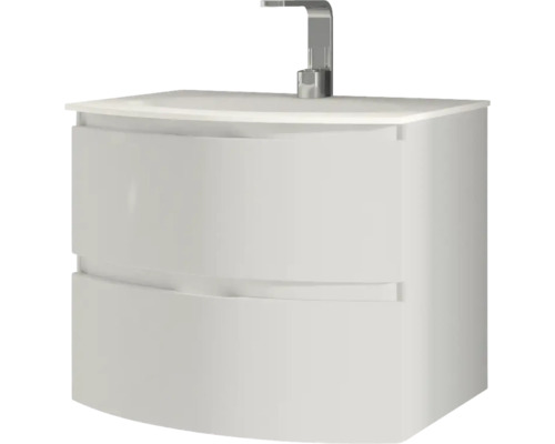 Skrinka pod umývadlo s dvoma zásuvkami a batériou