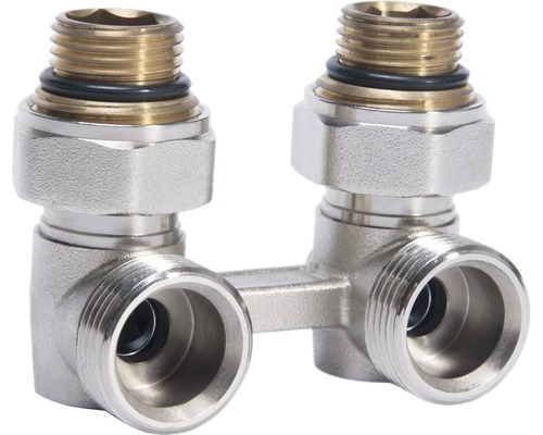 Dvojitý blokový rohový skrutkový spoj z kovu