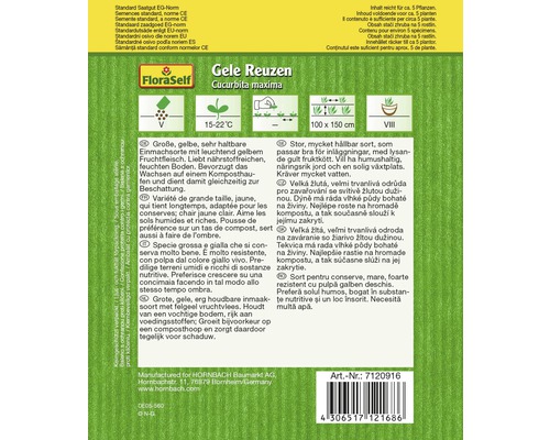 Balenie semien tekvice FloraSelf Gele Reuzen