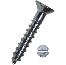 Skrutka do dreva so zapustenou hlavou a drážkou