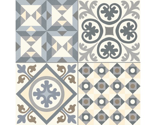 Dlaždice s rôznymi vzormi
