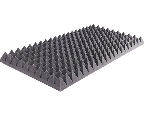 Akustická pena Ihlany CME3535 100x50x7 cm, balenie 2 ks Akustická penová doska s pyramidovou štruktúrou na absorpciu zvuku