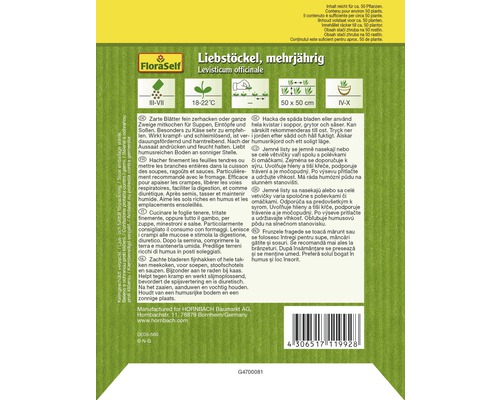 Logo FloraSelf, ligurček lekársky, viacročný