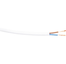 Silový kábel H05VV-F (CYSY) 2x1 biely 10m-thumb-0