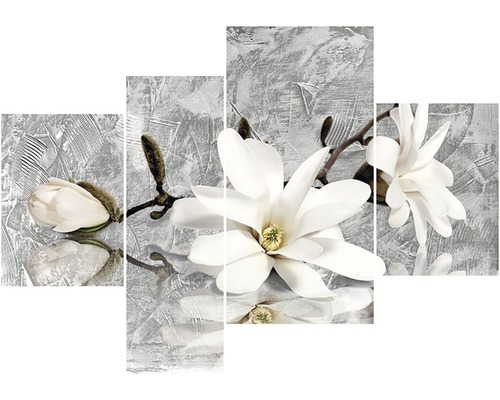 Moderný obraz 4 dielny Flower fresh 70x100 cm