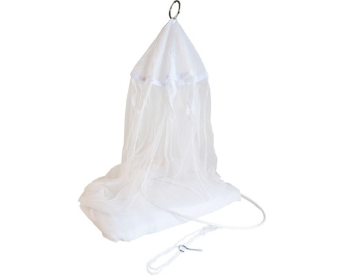 Biela moskytiéra so zavesením