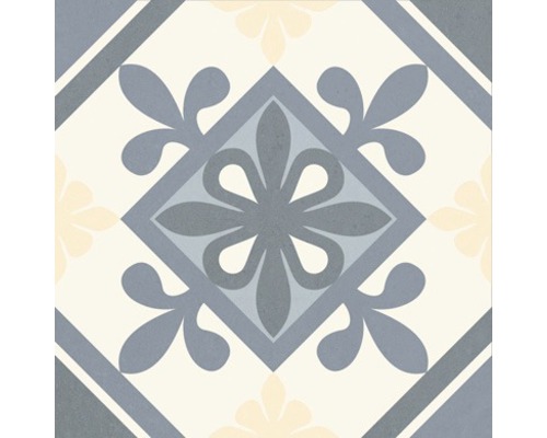 Dekoratívna podlahová dlaždica s kvetinovým vzorom