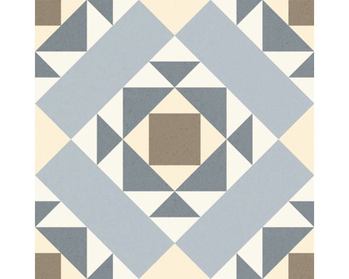 Dekoratívna podlahová dlaždica s geometrickým vzorom
