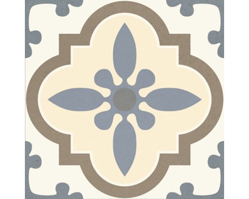 Dlaždica s kvetinovým vzorom