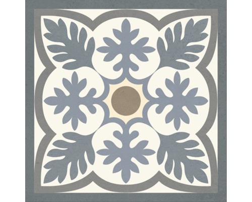 Dekoratívna podlahová dlaždica s kvetinovým vzorom