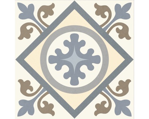 Dekoratívna podlahová dlaždica s geometrickým vzorom