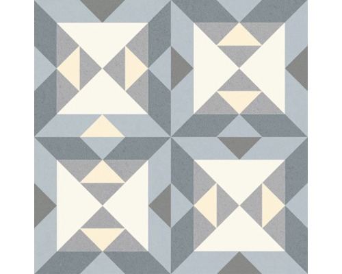 Vzor cementovej dlaždice s geometrickými tvarmi