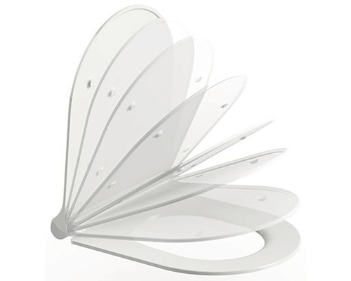 WC sedadlo s automatickým sklápaním v otvorenej polohe