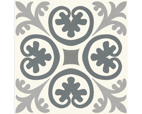 Štvorcová dlaždica s kvetinovým vzorom