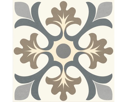 Dlaždica s kvetinovým vzorom