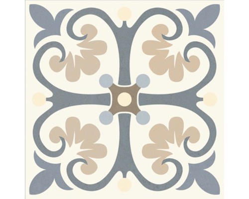 Dekoratívna podlahová dlaždica s kvetinovým vzorom