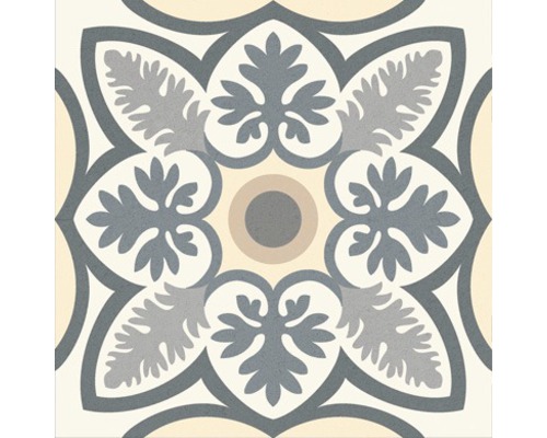 Dekoratívna podlahová dlaždica s ornamentálnym vzorom